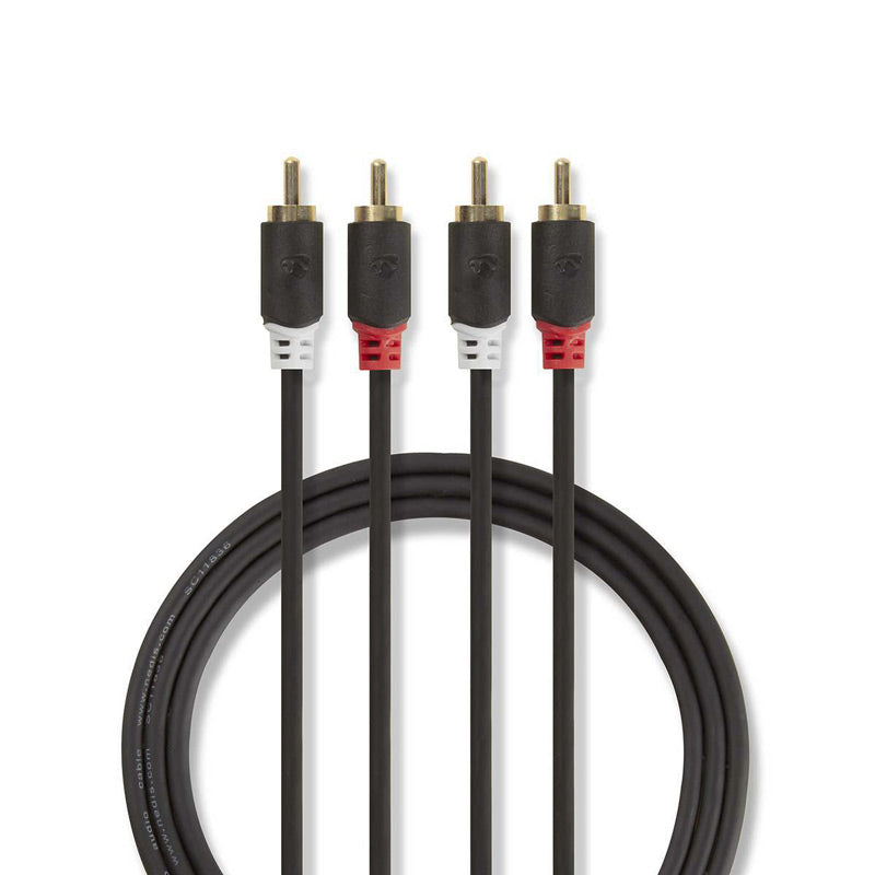 Kabel 2x Cinch konektor/2x Cinch konektor 2m NEDIS CABW24200AT20