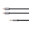 Kabel Jack 3.5mm stereo/2x Cinch 1,8m KRUGER & MATZ KM0310