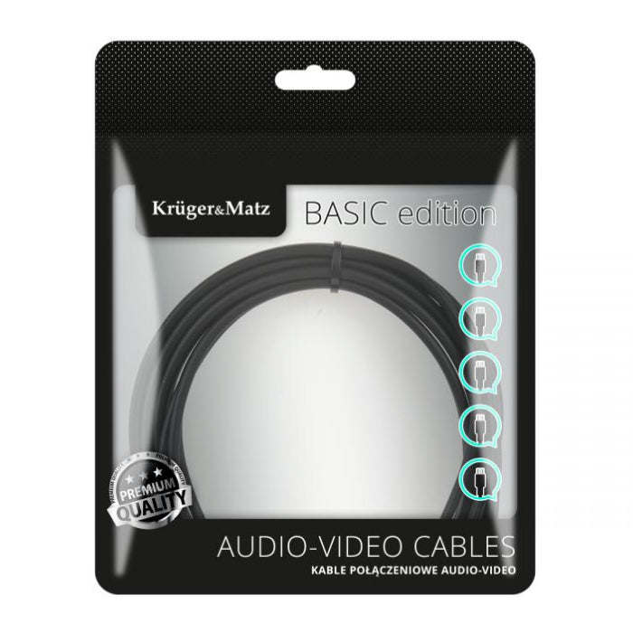 Kabel optický TOSLINK KRUGER & MATZ KM1224 Basic 3m