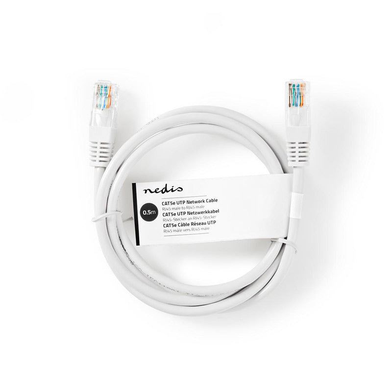 Kabel UTP RJ45/RJ45 Cat5e 7,5m NEDIS CCGT85100WT75