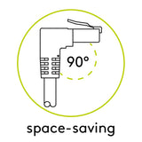 Kabel UTP RJ45/RJ45 GOOBAY 51562 0,25m úhlový