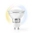 Smart LED žárovka GU10 5W bílá NEDIS WIFILW10CRGU10 WiFi Tuya