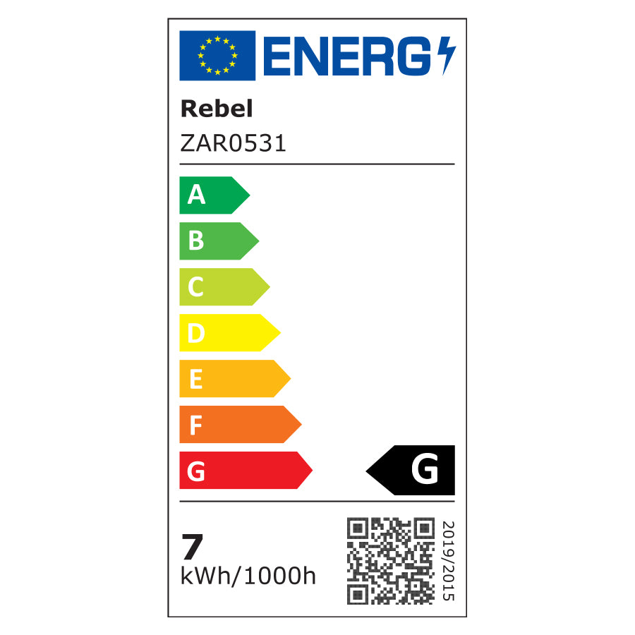 Žárovka LED GU10 7W bílá teplá REBEL ZAR0531