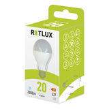 Žárovka LED E27 20W A67 bílá přírodní RETLUX RLL 464