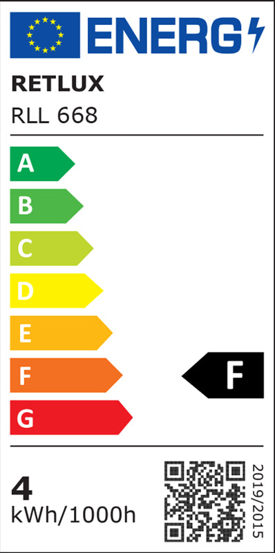 Žárovka LED G9 3,5W bílá teplá RETLUX RLL 668