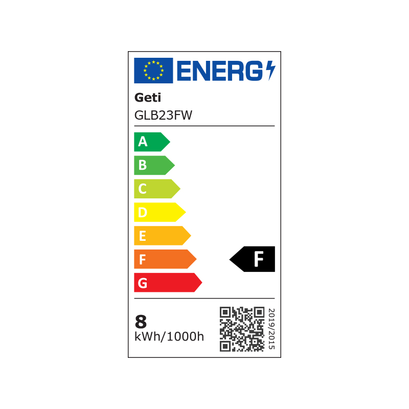 Žárovka LED E27 8W A60 bílá teplá filamentová GETI