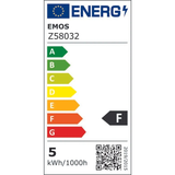 Žárovka LED E27 4,5W G125 bílá teplá EMOS Z58032 Vintage