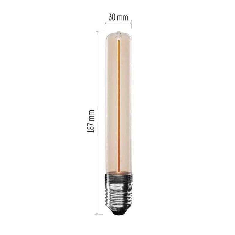 Žárovka DECO LED E27 2W flame EMOS Z5AI01
