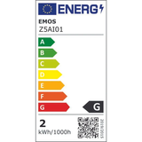 Žárovka DECO LED E27 2W flame EMOS Z5AI01