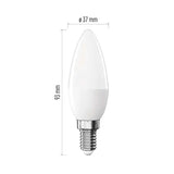 Žárovka LED E14 2,2W Classic svíčka bílá teplá EMOS ZQ3E01