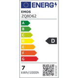 Žárovka LED GU10 7W MR16 bílá teplá EMOS ZQ8D62