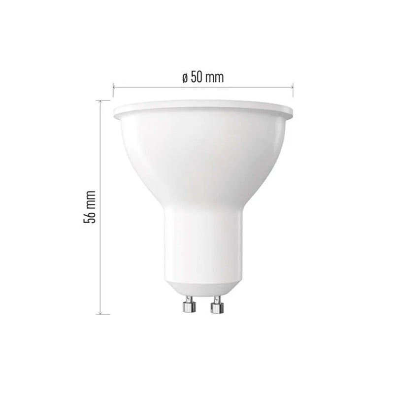 Žárovka LED GU10 5,8W MR16 bílá teplá EMOS ZQ8E32N