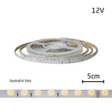 LED pásek 230V, 3528  60LED/m IP67 max. 4.8W/m bílá teplá, cena za 1m, zalitý