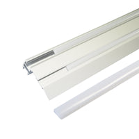 AL profil Stair pro LED pásky, s plexi, 2m