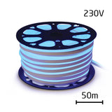 LED neon flexi hadice 230V 92LED/m 7W/m modrá 50m