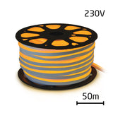 LED neon flexi hadice 230V 92LED/m 7W/m žlutá 50m