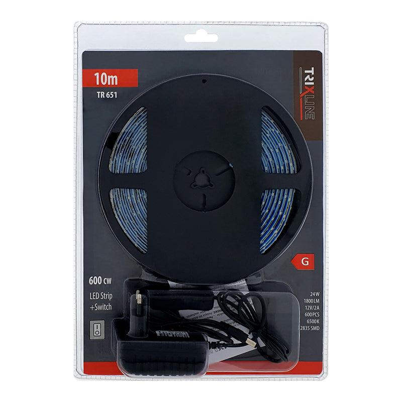 LED pásek 12V 2835 60LED/m IP20 24W TRIXLINE TR 651 10m