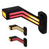 Poziční LED světlo (tykadlo) pro nákladní vozy CARCLEVER levé  červeno-bílo-oranžové TRL191L