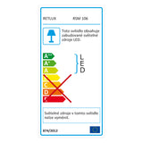 Svítidlo stropní RETLUX RSM 106 12W přisazené