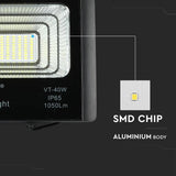 Svítidlo solární V-TAC VT-40W 16W 6000K