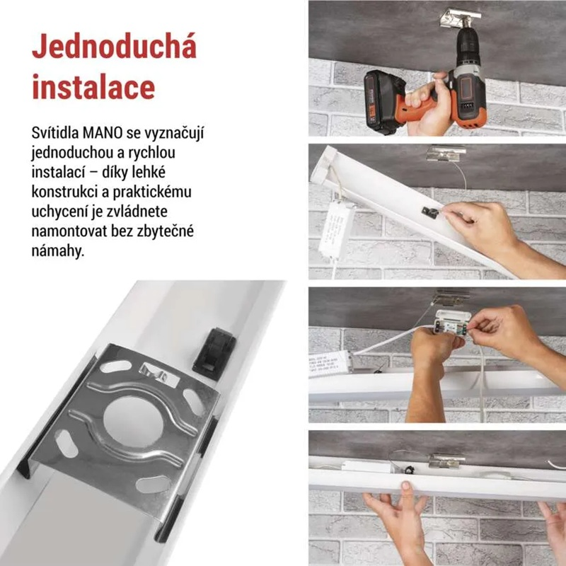 Svítidlo liniové LED EMOS ZAB912 Mano 40W