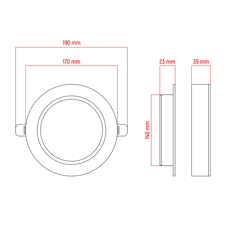 Svítidlo stropní DPM CL9-C-18W-W 18W