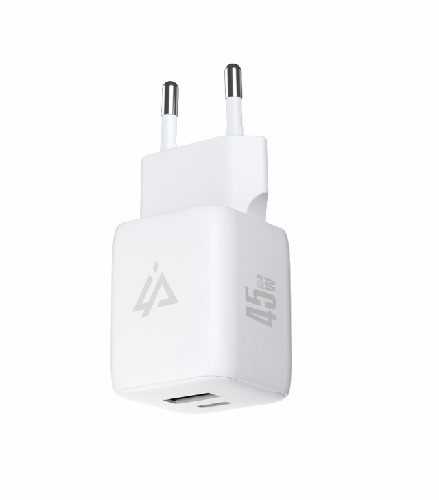 Adaptér USB iPEAX GaN USB/USB-C 90010132 White