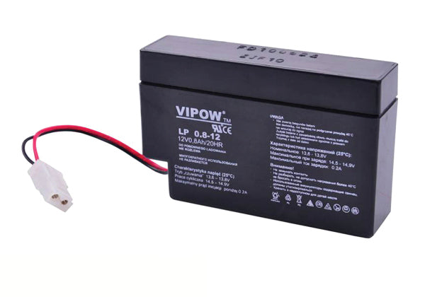 Baterie olověná 12V 0.8Ah VIPOW BAT0221