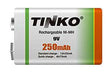 Baterie 6F22 nabíjecí 9V/250mAh TINKO NiMH