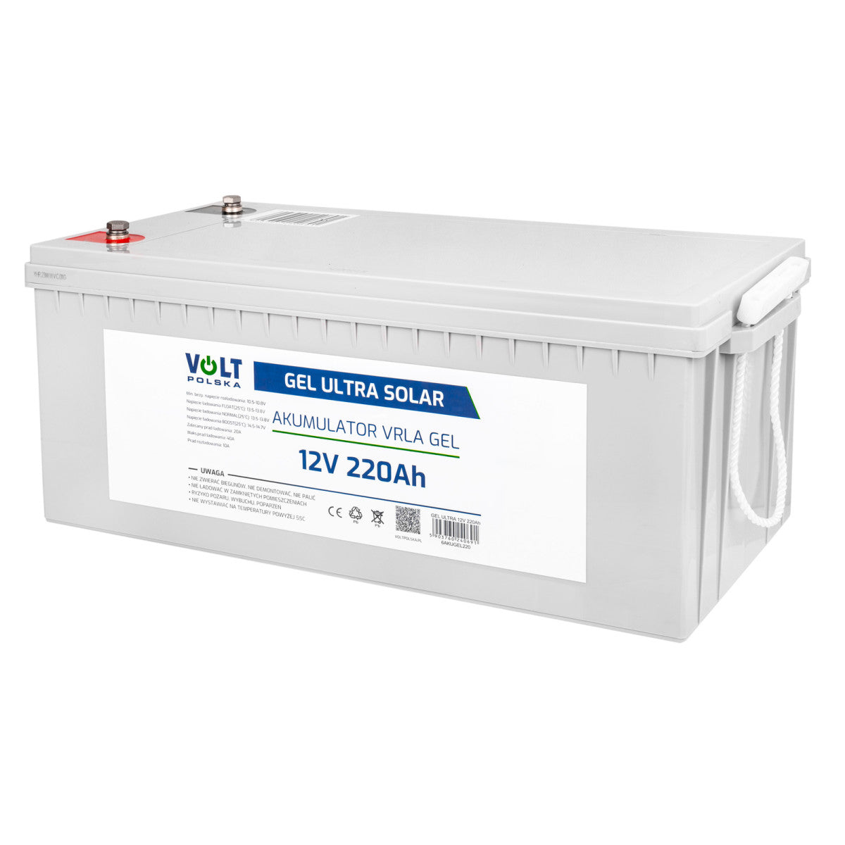 Baterie gelová 12V 220Ah V-PRO ULTRA SOLAR DEEP CYCLE