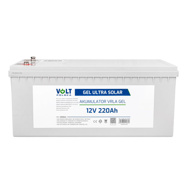 Baterie gelová 12V 220Ah V-PRO ULTRA SOLAR DEEP CYCLE