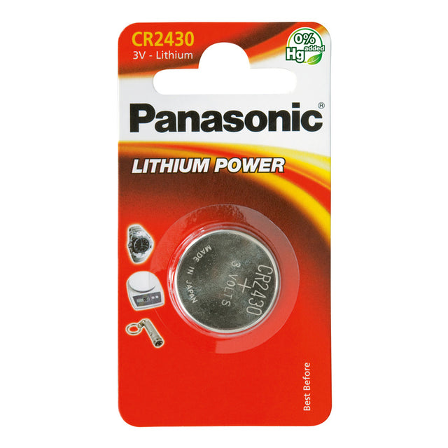 Baterie CR2430 PANASONIC lithiová 1ks / blistr