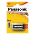 Baterie 6F22 (9V) alkalická PANASONIC Power alk 6LR61 1ks / blistr