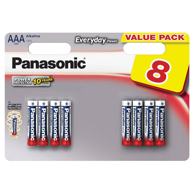 Baterie AAA (R03) alkalická PANASONIC Evolta 8ks / blistr