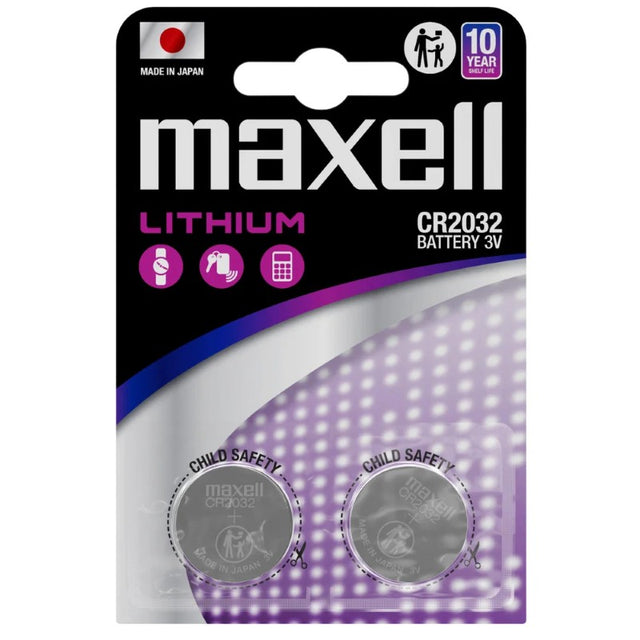 Baterie CR2032 MAXELL lithiová  2ks / blistr