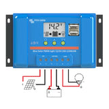 Solární regulátor PWM Victron Energy 30A  LCD a USB 12V/24V