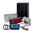 Solární sestava ostrovní SOLARFAM 200Wp, 12V, baterie 150Ah, měnič 230VAC 600W
