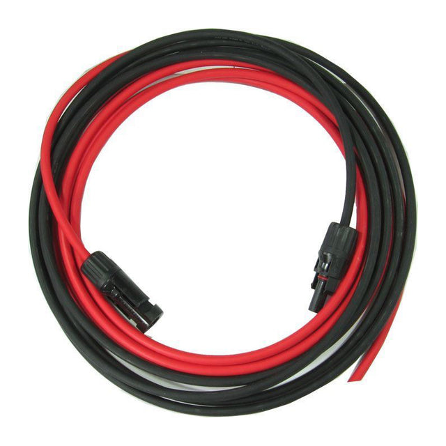 Solární kabel 6mm2, červený+černý s konektory MC4, 20m
