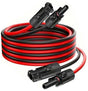 Solární kabel 4mm2, červený+černý s konektory MC4,prodloužení  2m