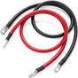 Propojovací kabely pro baterie 100cm AWG4  (červený+černý)