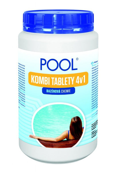 Multifunkční tablety pro chlorovou dezinfekci bazénové vody LAGUNA 4v1 Pool Kombi 1kg