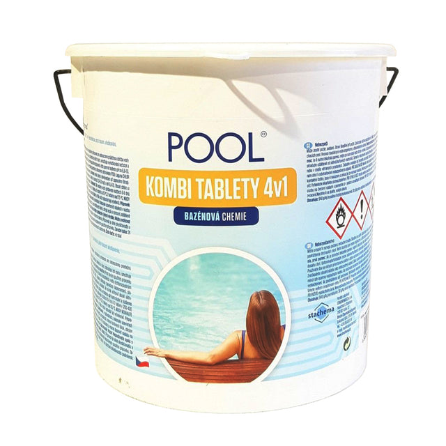 Multifunkční tablety pro chlorovou dezinfekci bazénové vody LAGUNA 4v1 Pool Kombi 2,2kg