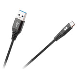 Kabel REBEL RB-6001-050-B USB/USB-C 0,5m Black