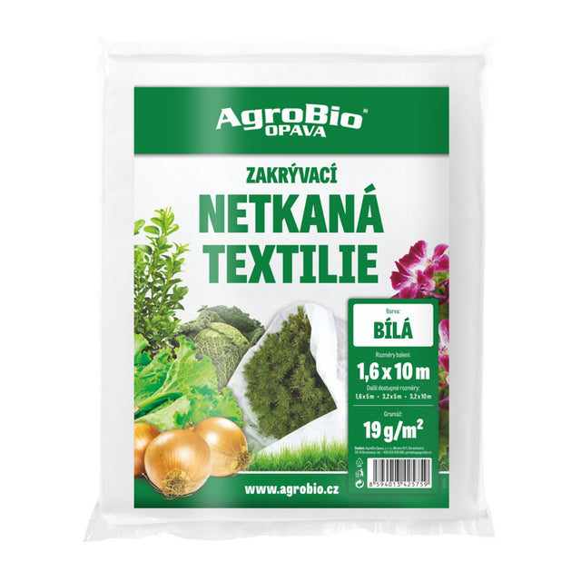 Netkaná textílie AGROBIO 1,6x10m bílá