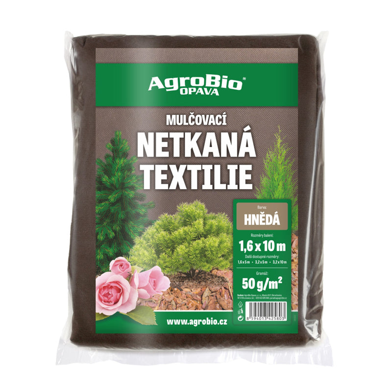 Netkaná textílie AGROBIO 1,6x10m hnědá