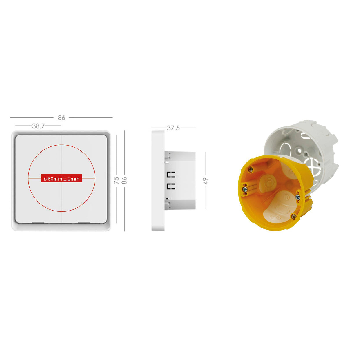 Smart vypínač osvětlení IMMAX NEO 07513L WiFi Tuya