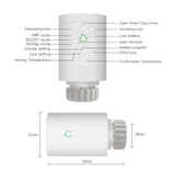 Smart termostatická hlavice MOES Thermostatic Radiator Valve TS0601 ZigBee Tuya