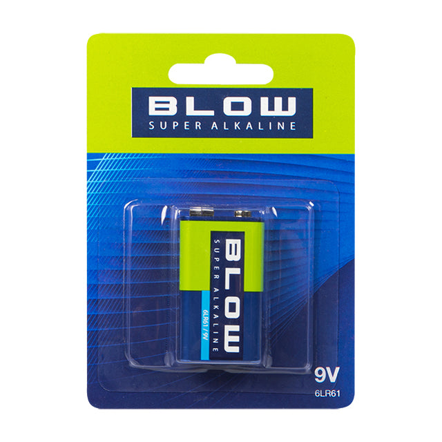 Baterie 9V (6LR61) alkalická BLOW Super Alkaline 1ks / blistr