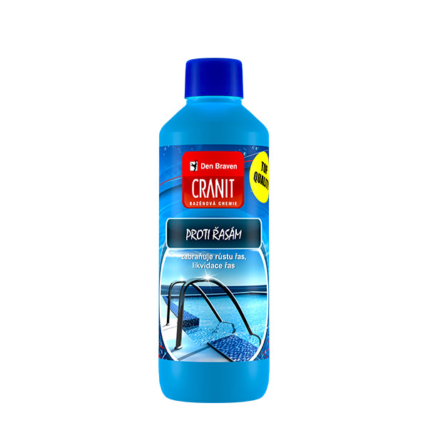 Přípravek k likvidaci řas v bazénové vodě CRANIT Proti Řasám 0,5l