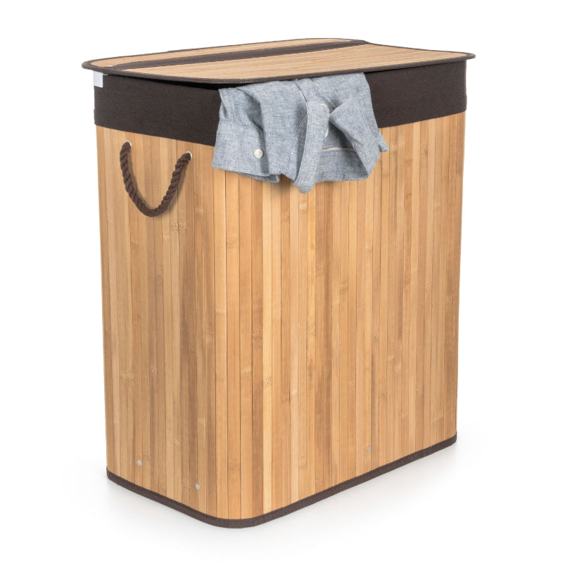 Koš prádelní G21 Bambus 105l Brown
